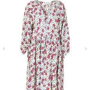 Alix of Bohemian maxi silk dress